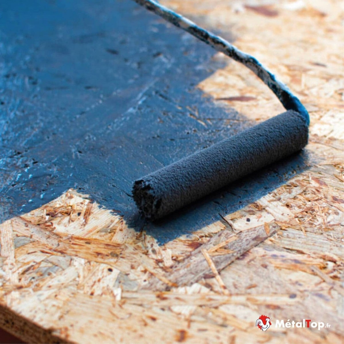 Peinture Osb - Metaltop - Noir foncé - RAL 9005 - Pot 5L - 3