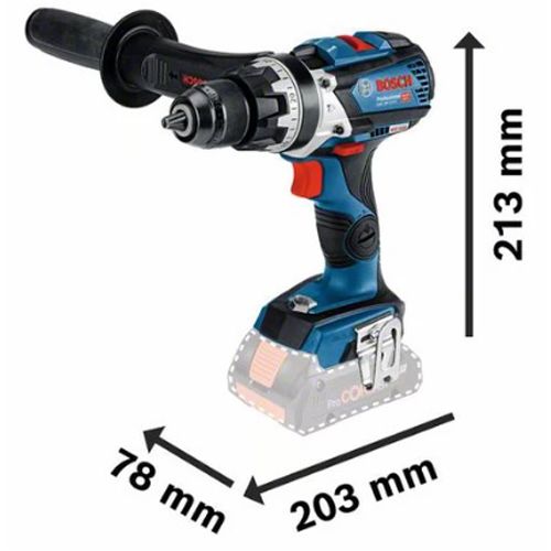 Perceuse visseuse a percussion 18V GSB 18V 110 C 2 batteries Procore 4Ah chargeur BOSCH 06019G030B Leroy Merlin