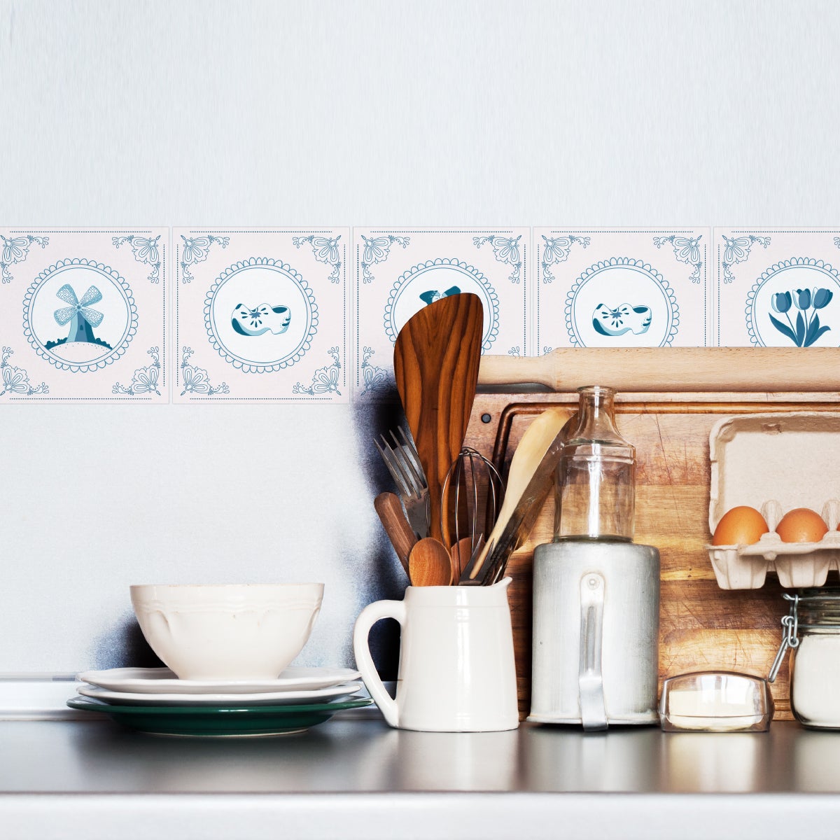 9 adesivo piastrelle delft Schiedam - Sticker adesivo - adesivi murali - 9stickers15x15cm - 4