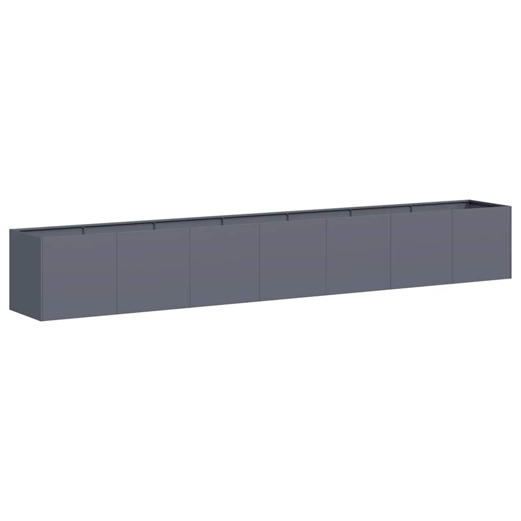 Jardinière anthracite 280x40x40 cm acier laminé à froid vidaXL - 2