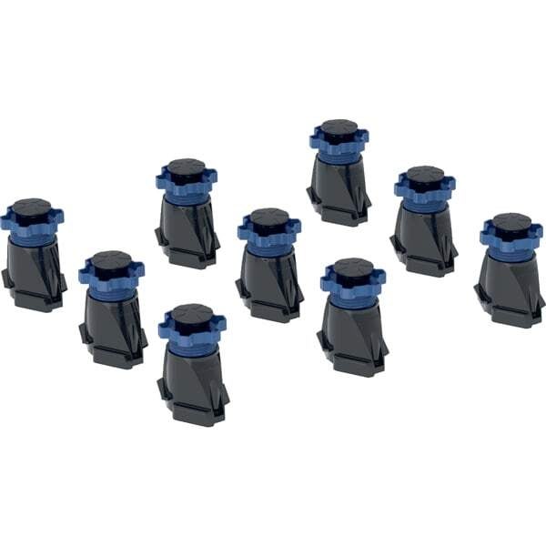 Geberit set de pies para plato de ducha de resina de piedra, hasta 140 cm, pies regulables en altura 9-21 cm, 554.953.00.1