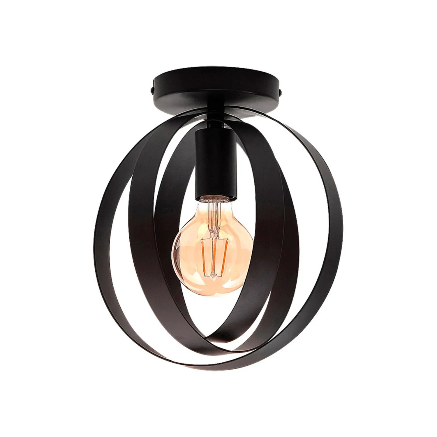 Lampa sufitowa Cortado czarna 1xE27x40W metal wym:28x25x25cm IP20 Rabalux