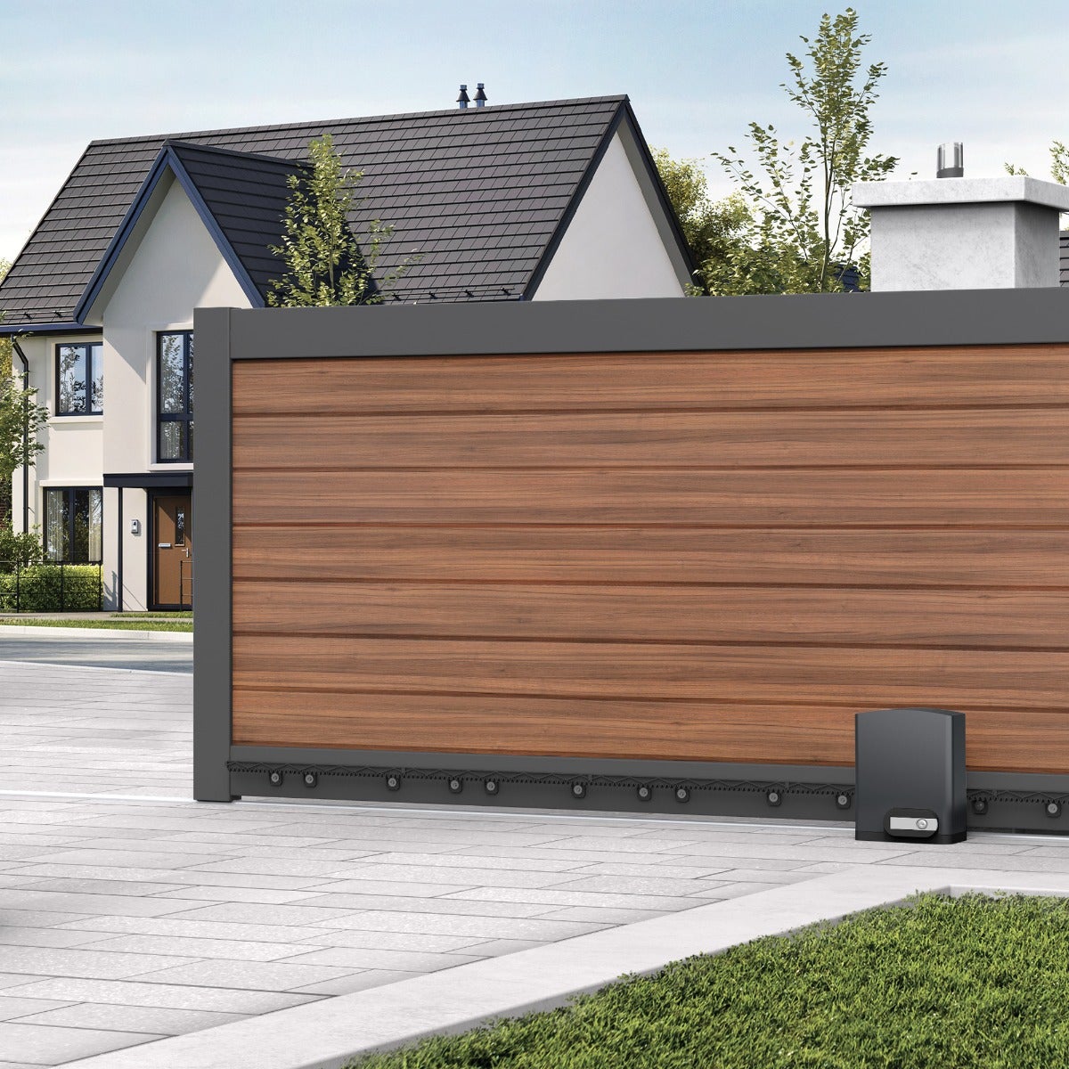 Motorisation solaire Avidsen Orea 550 pour portail coulissant - 2