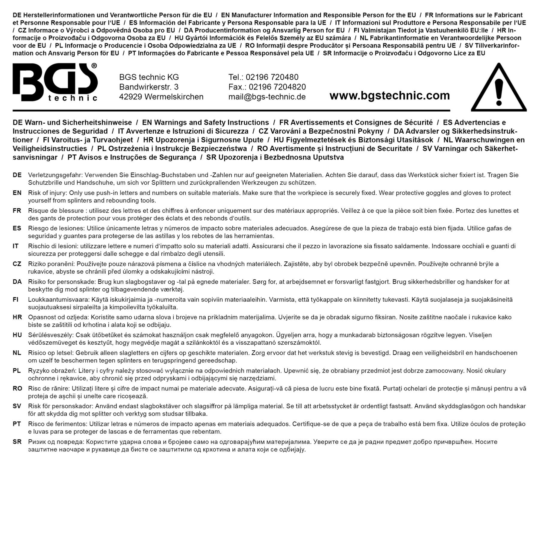 POINTEAU AUTOMATIQUE, LETTRES ET CHIFFRES A FRAPPER DE 4 mm - 4