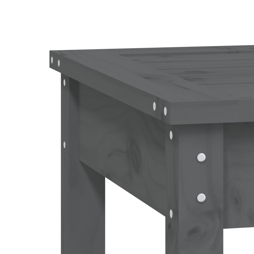 Banc de jardin meuble de patio d'extérieur terrasse 109 x 44 x 45 cm bois massif de pin gris 02_0011725 - 4