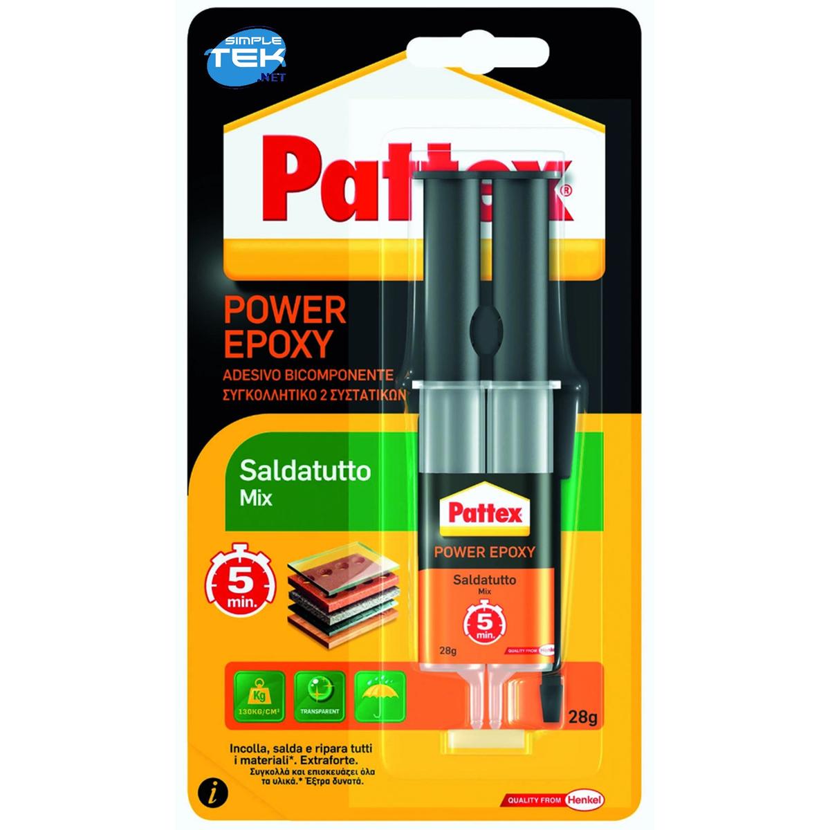 PATTEX POWER EPOXY SOUDER ALL MIX SERINGUE GR 28 | Leroy Merlin