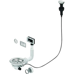 Bonde D'Évier Double Cuve Innovante – Fermeture 90° Anti-Odeurs – Drainage Rapide Et Hygiénique