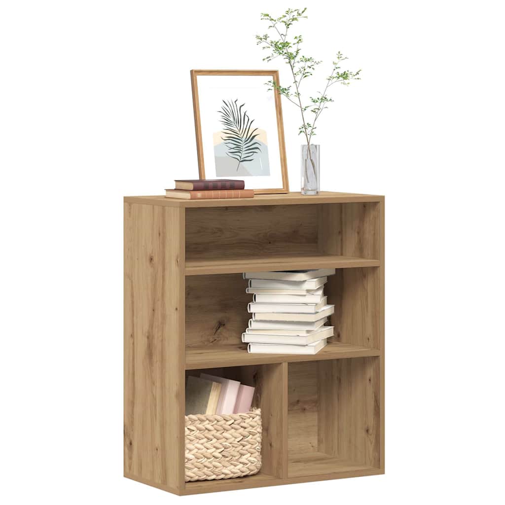 Bibliothèque pour Bureau en Bois Marron H. 71.5 x l. 60 x P. 30 cm - 2