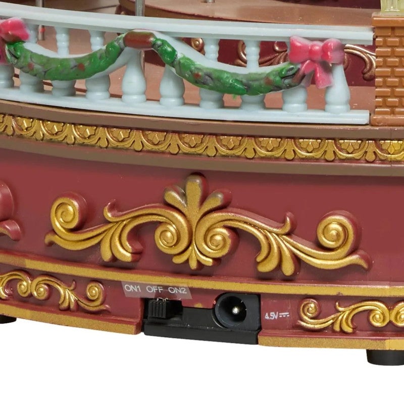 Village lumineux grand carrousel musical 52 LED - Atmosphera créateur d'intérieur - 4