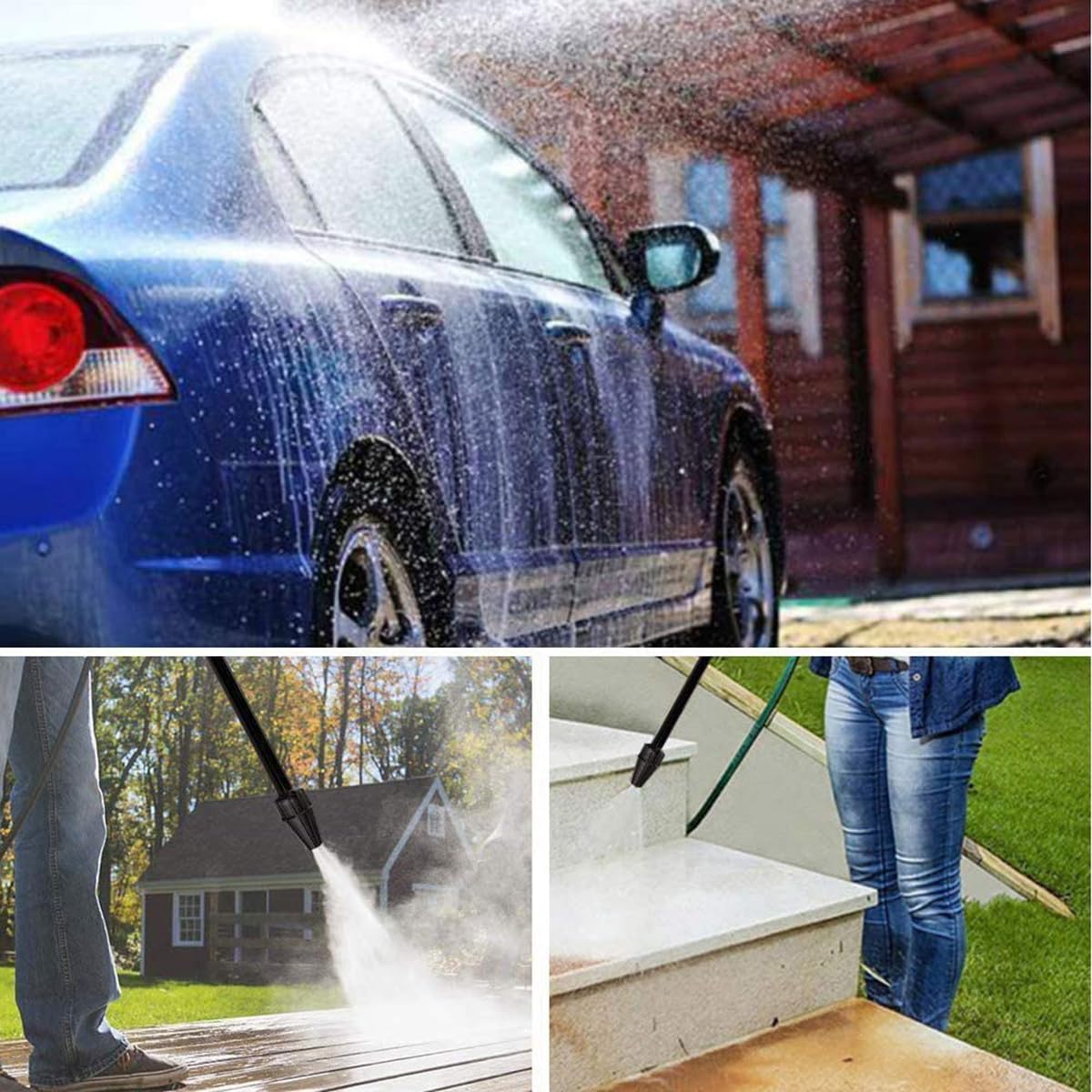 Pour Karcher Buse Rotative /Lavor/Karcher Buse de Lance à Jet Variable Buse Rotative Adaptée aux Rondelles Karcher K2 K3 K4 K5 K6 K7 Accessoire po - 5