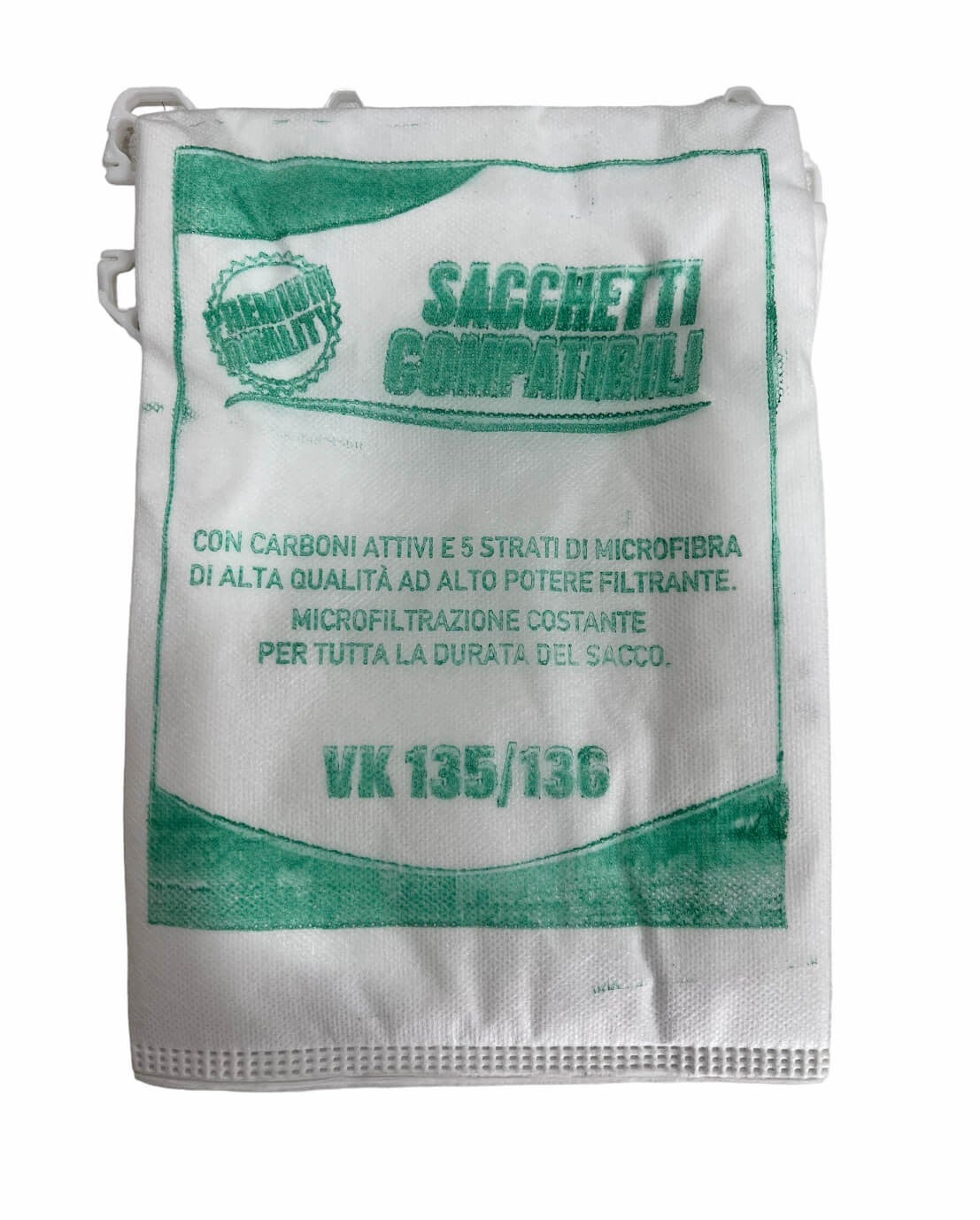 Ricambi Per Folletto 135 Sacchetto Filtro Per Aspirapolvere Vorwerk Folletto 135 Ricambio Originale 609434