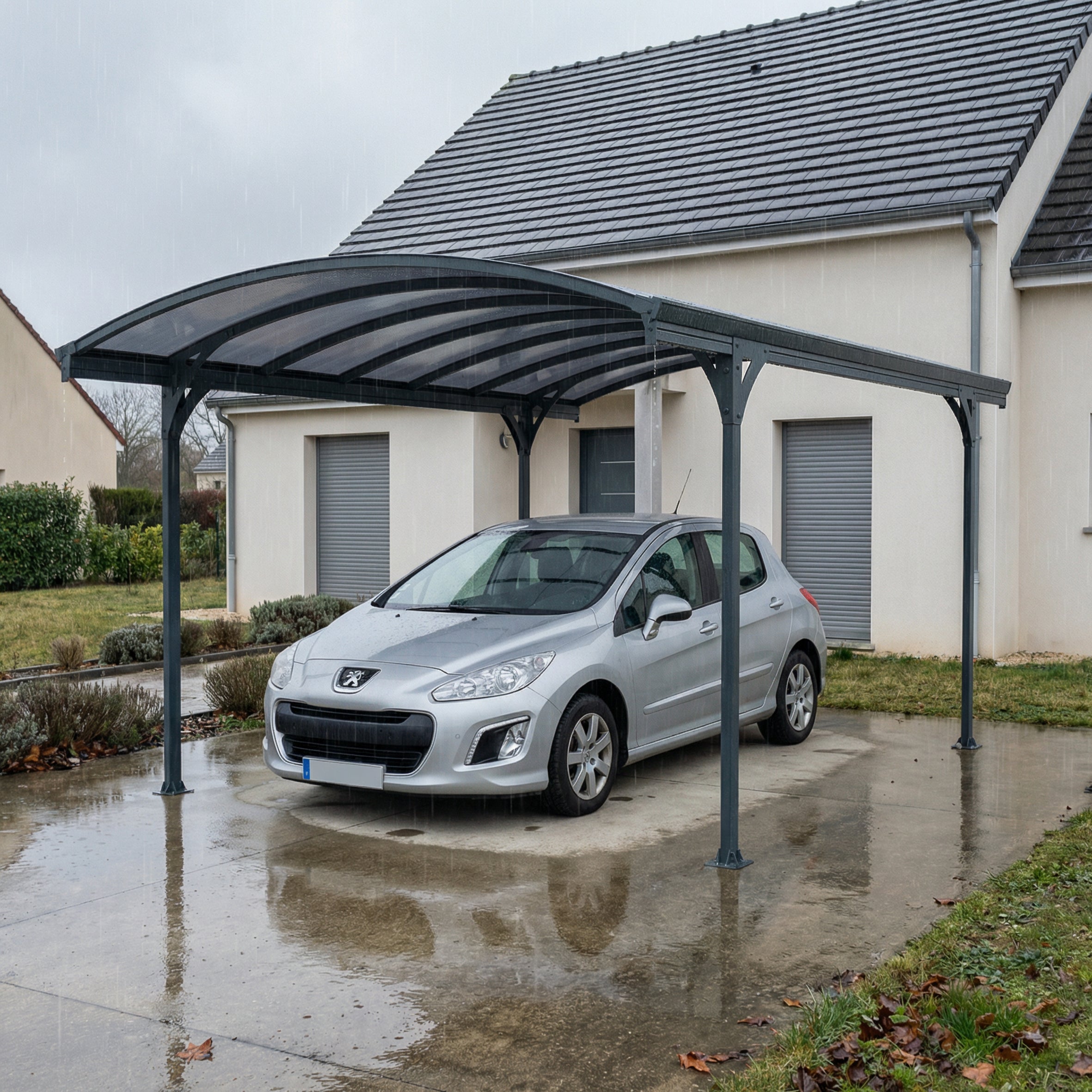 Carport Vitoria 5,01 x 2,91 m Gris Canopia - 2