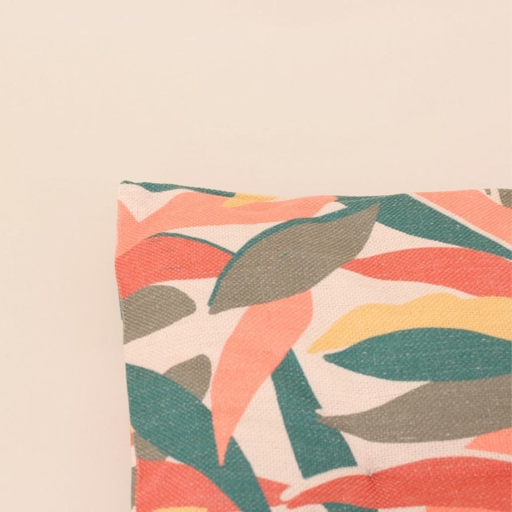 Coussin banc effet lin déperlant & anti-uv imprimé coloré 120x40cm - Ornami - 4