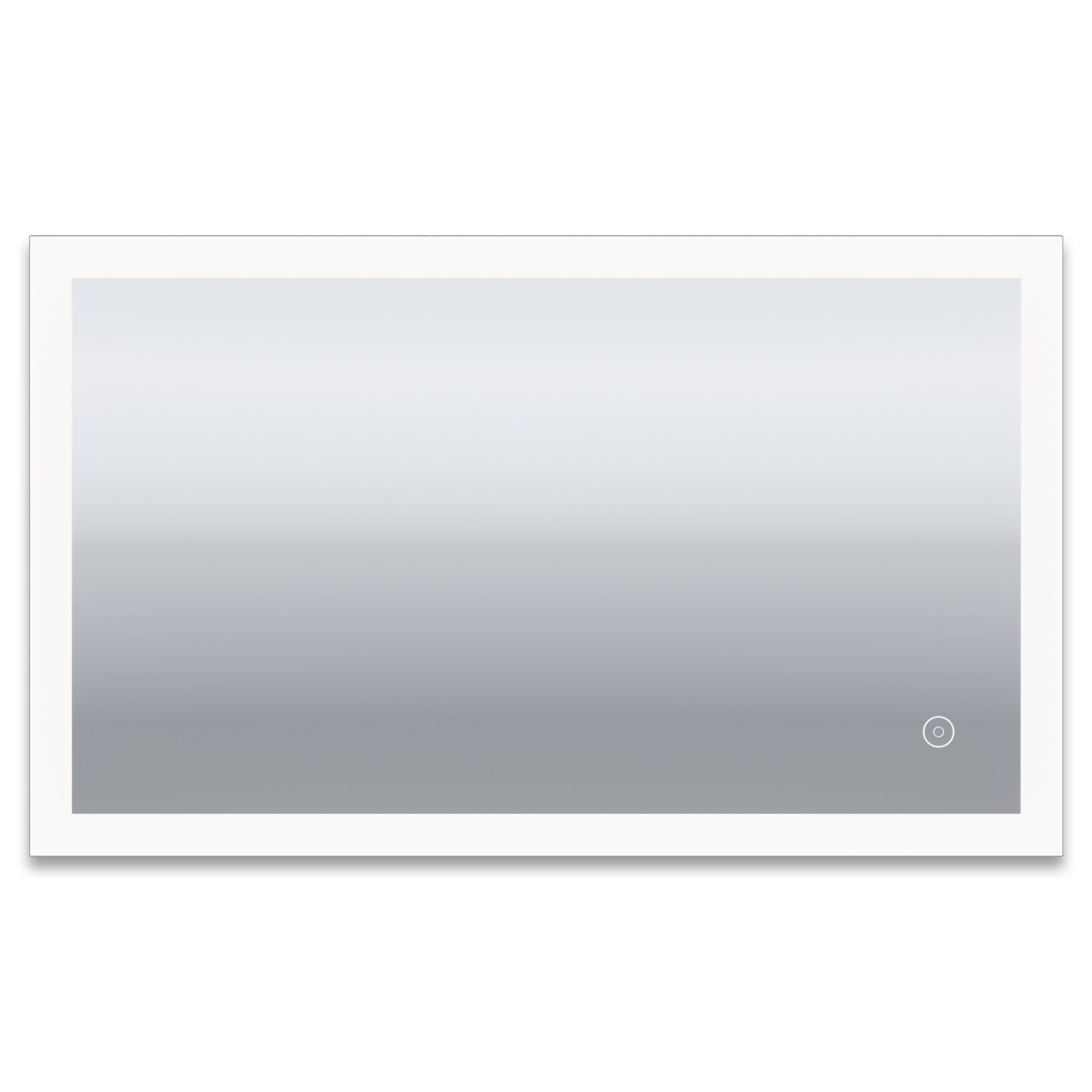 Miroir De Salle De Bain LED Intelligent OSLO - Affichage Météo, Bluetooth, Interrupteur - Fixation Murale, Argenté
