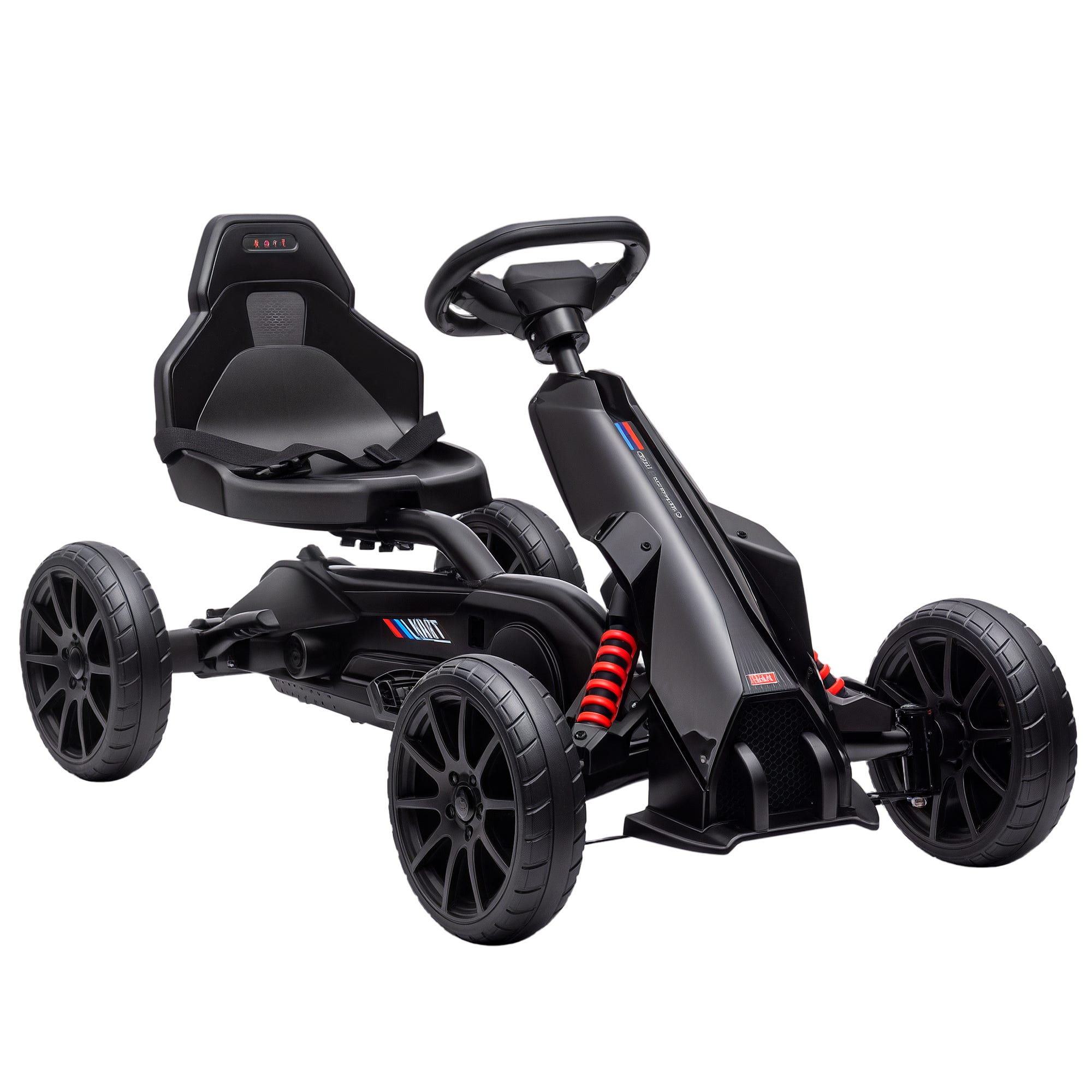 RELAX4LIFE Kart à Pédales pour Enfants avec Siège Réglable et Freins à Main, Avant et Arrière, Vélo d'Enfant 4 Roues Charge 30 kg Idéal Cadeau pour Enfants 3+ Ans (Style 3, Rouge RELAX4LIFE Kart à Pédales pour Enfants avec Siège Réglable et Freins à Main, Avant et Arrière, Vélo d'Enfant 4 Roues Charge 30 kg Idéal Cadeau pour Enfants 3+ Ans (Style 3, Rouge