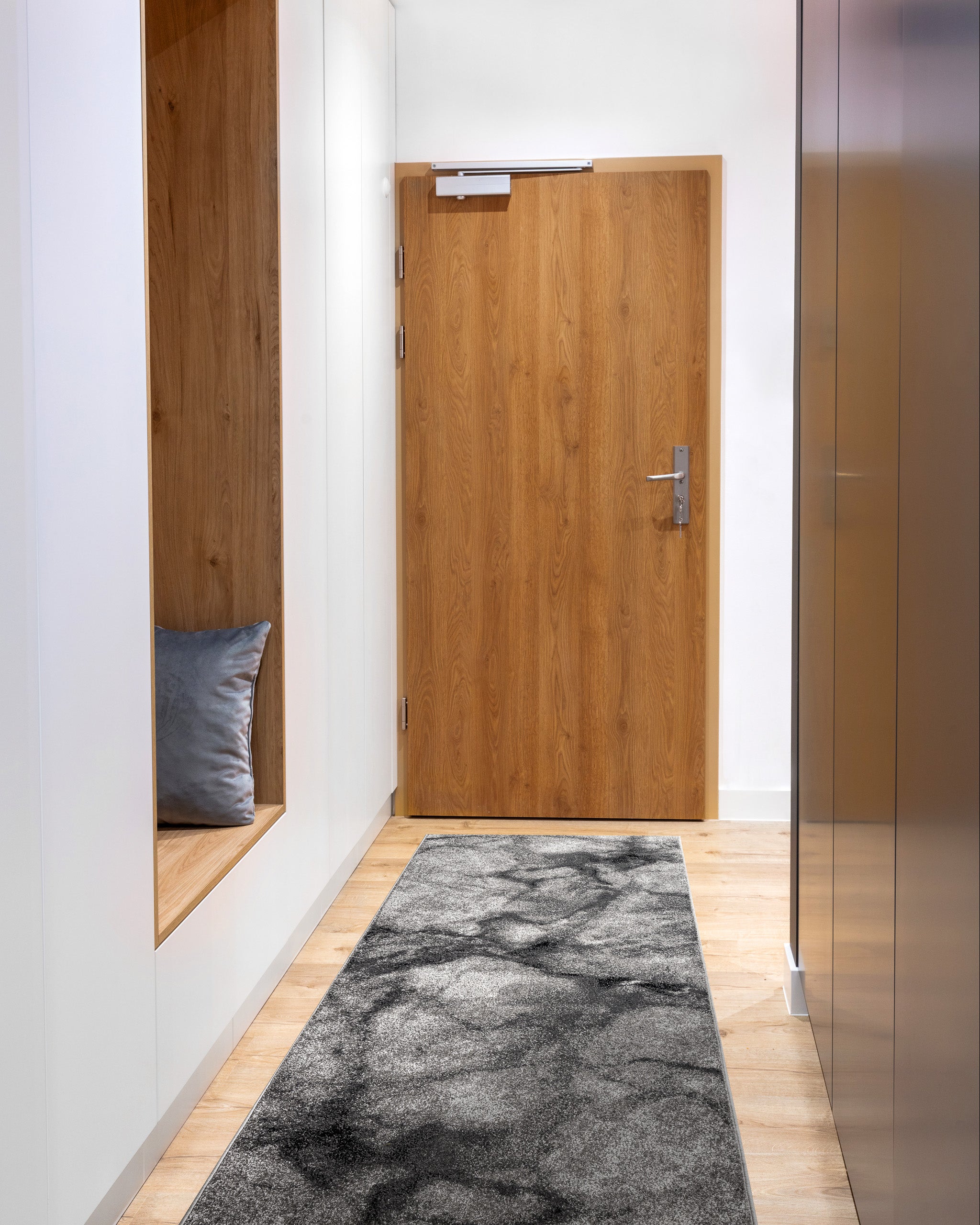 Tapis de couloir SILVER Marble marbre gris 70cm 70x260 cm - 3