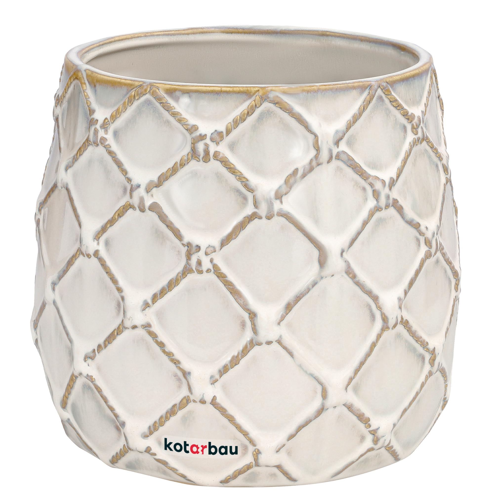 Doniczka ananas fi 145 donica osłonka ceramiczna ceramika ozdoba na kwiaty - KOTARBAU