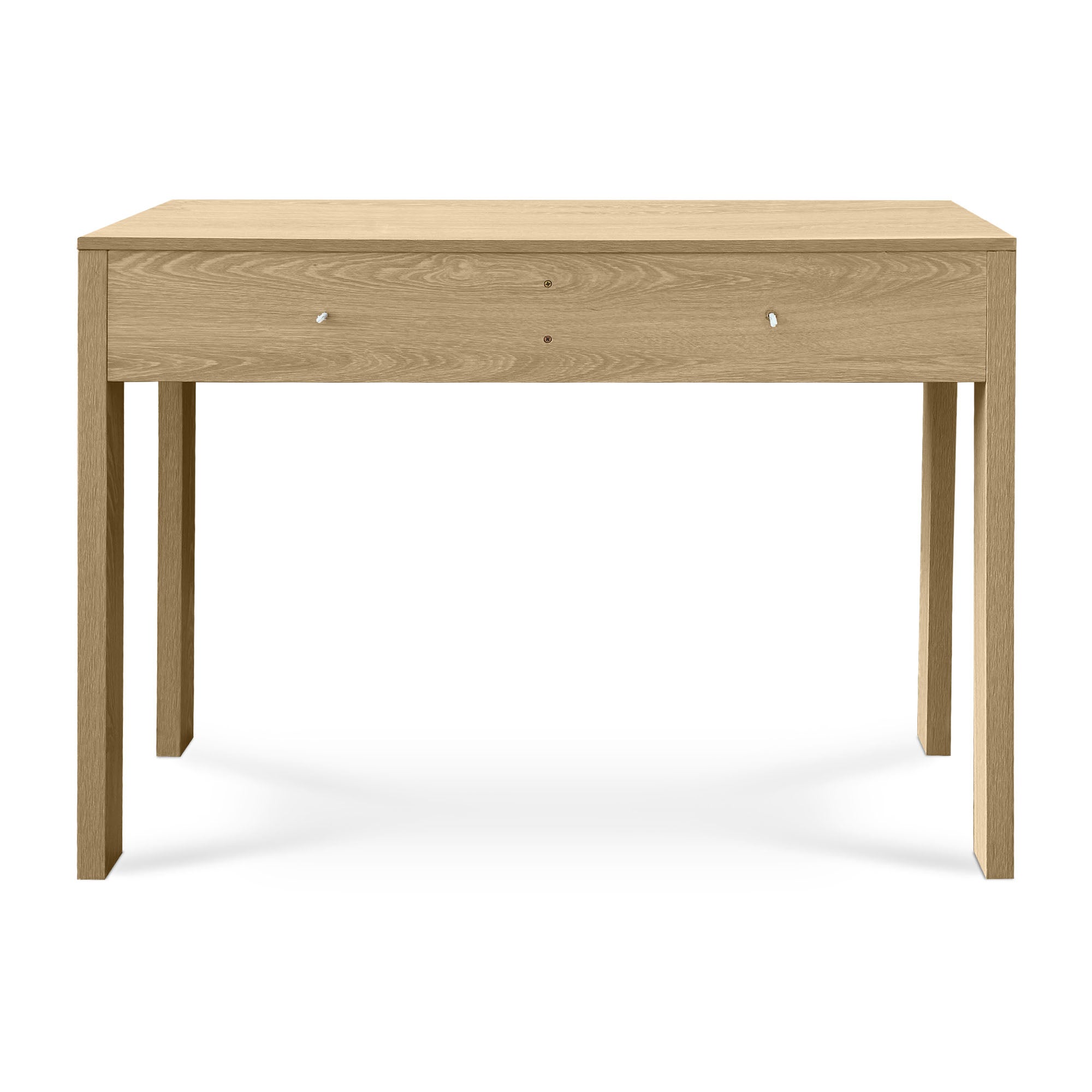 Console scandinave 100cm 2 tiroirs finition chêne SASKIA - 8