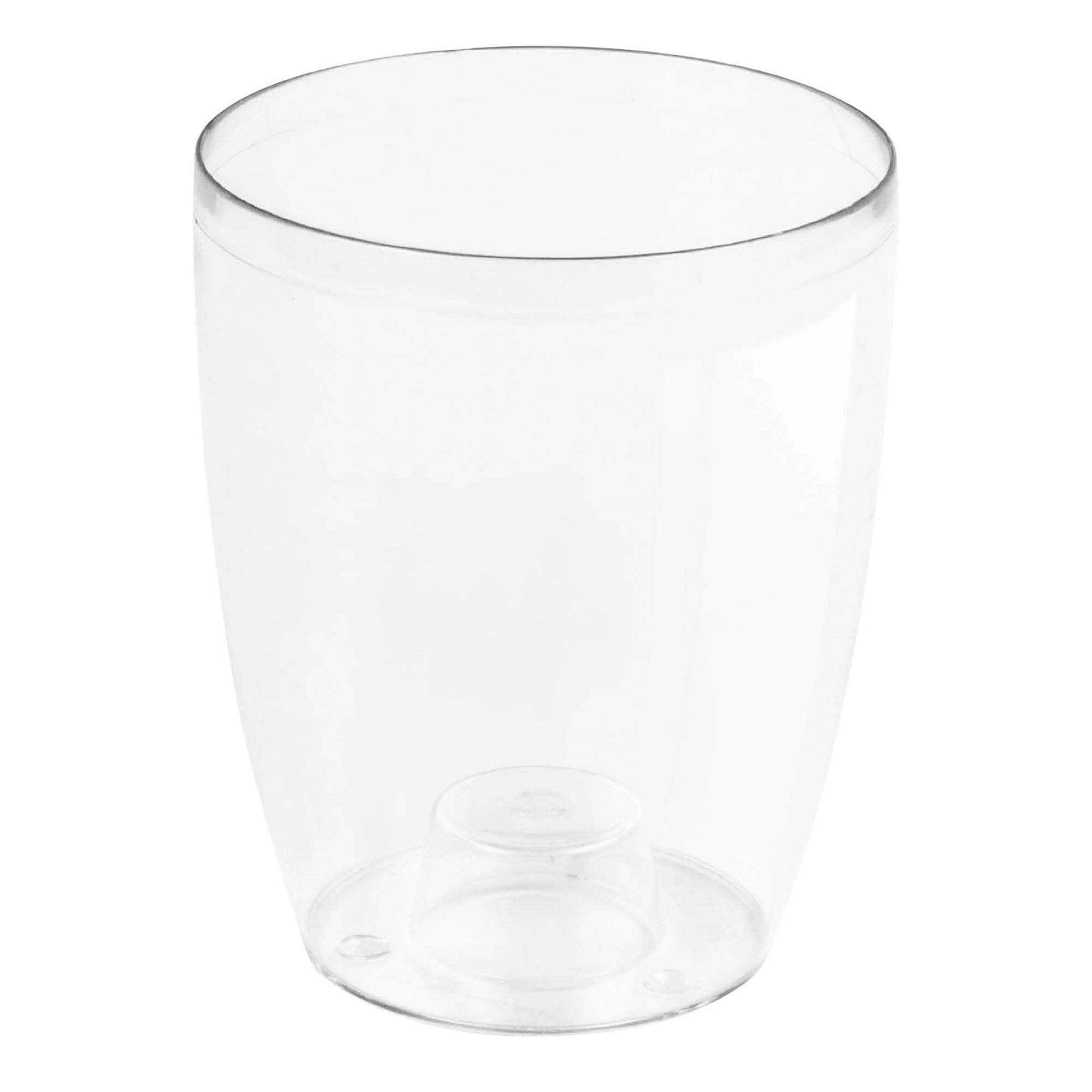 COUBI ORCHID Blumentopf, 1,6 Liter, Weiß – 13,2x13,2x16,5 Cm, Modernes Design Für Orchideen