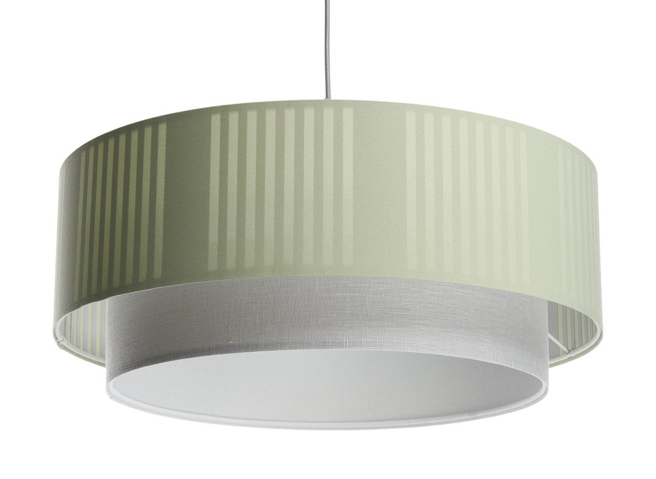 Lampa wisząca DUO LAMI LINE 50x20 zielona/kremowa