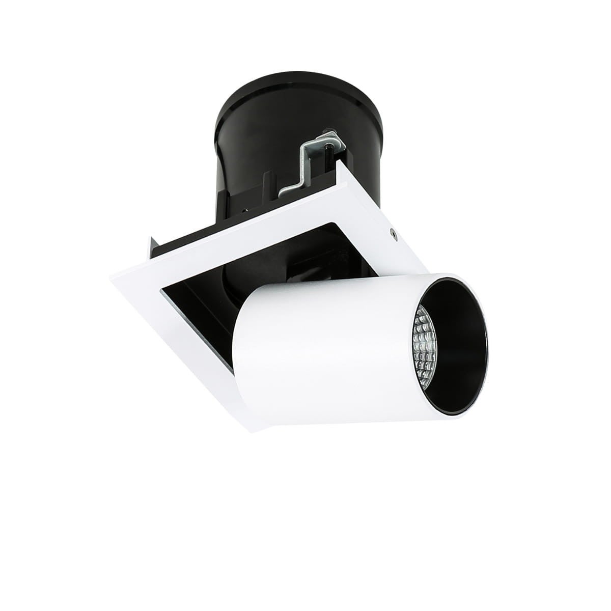 Oprawa stropowa sufitowa wpuszczana Mercanta biało-czarna LED 12W 3000K 810lm wym: 11 x 11,5 x 6 cm kwadratowa Italux - 2