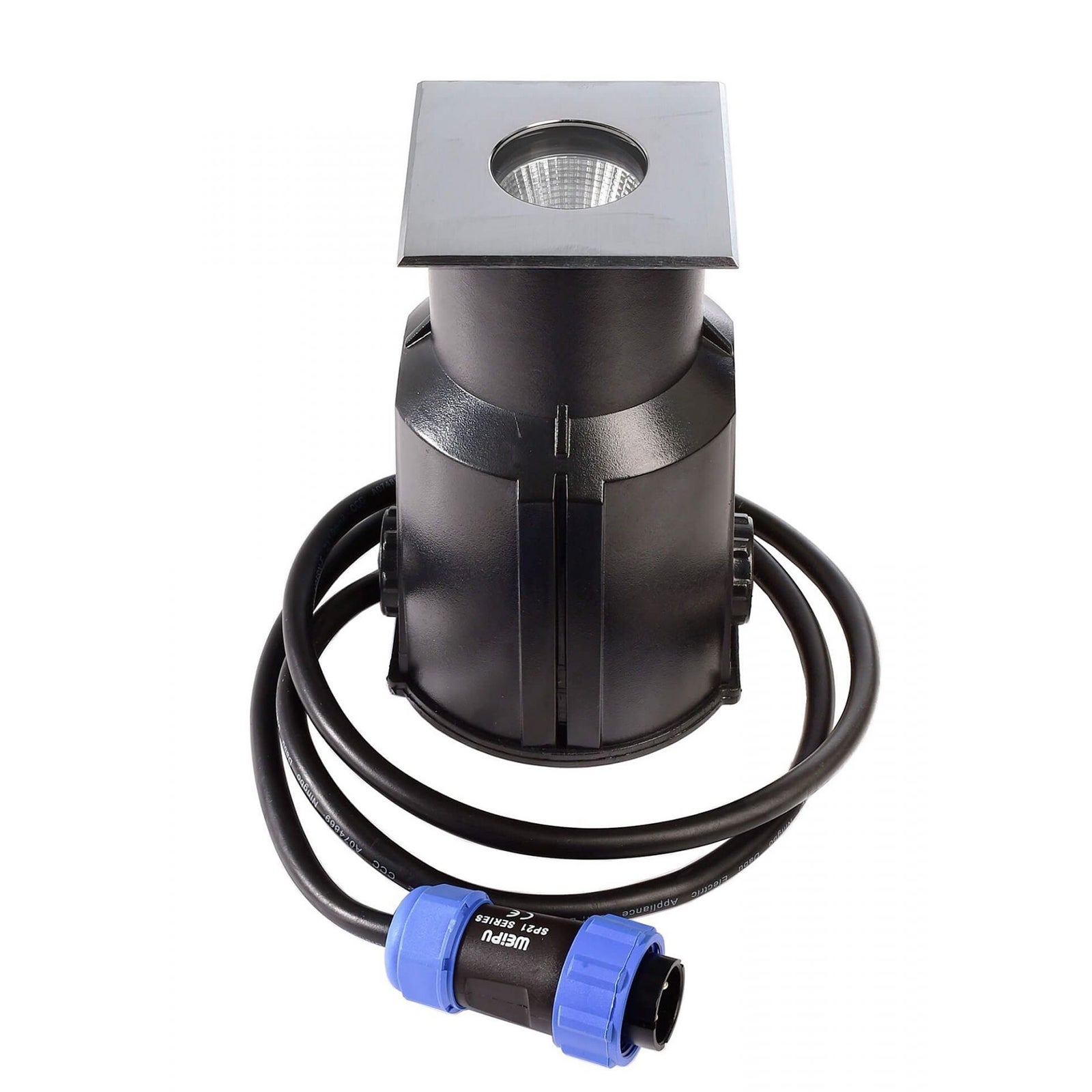 Foco led empotrable de suelo regulable ip67 de 24v, 5w, 3000k, luz empotrable para escalones, luz para caminos de jardín, luz para senderos peatonales