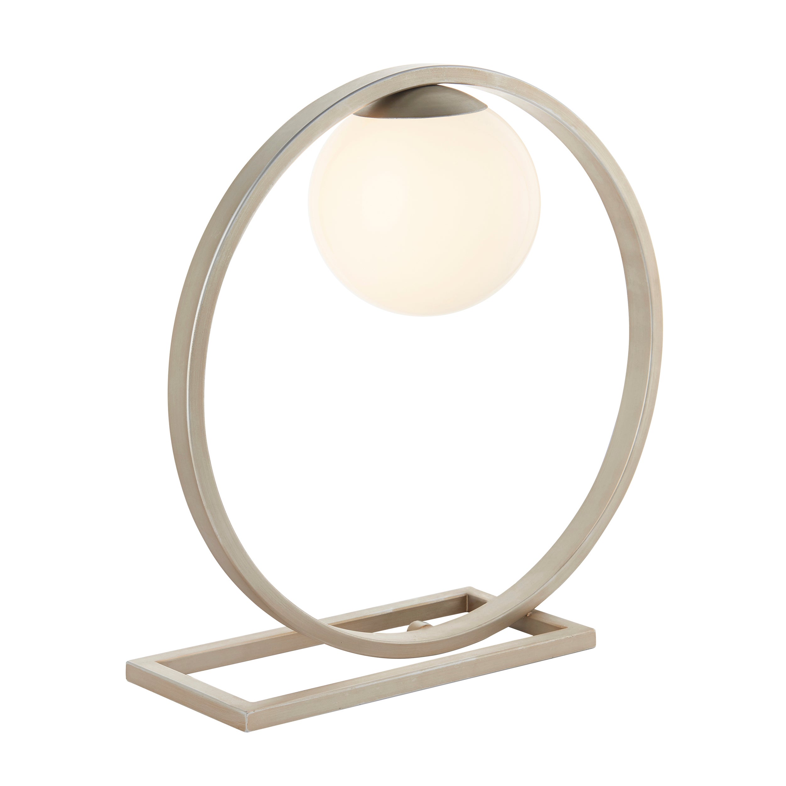 Lampa stołowa ENZO szczotkowana srebrna 1xG9x15W metal wym:32,2x32,3x11cm IP20 Endon