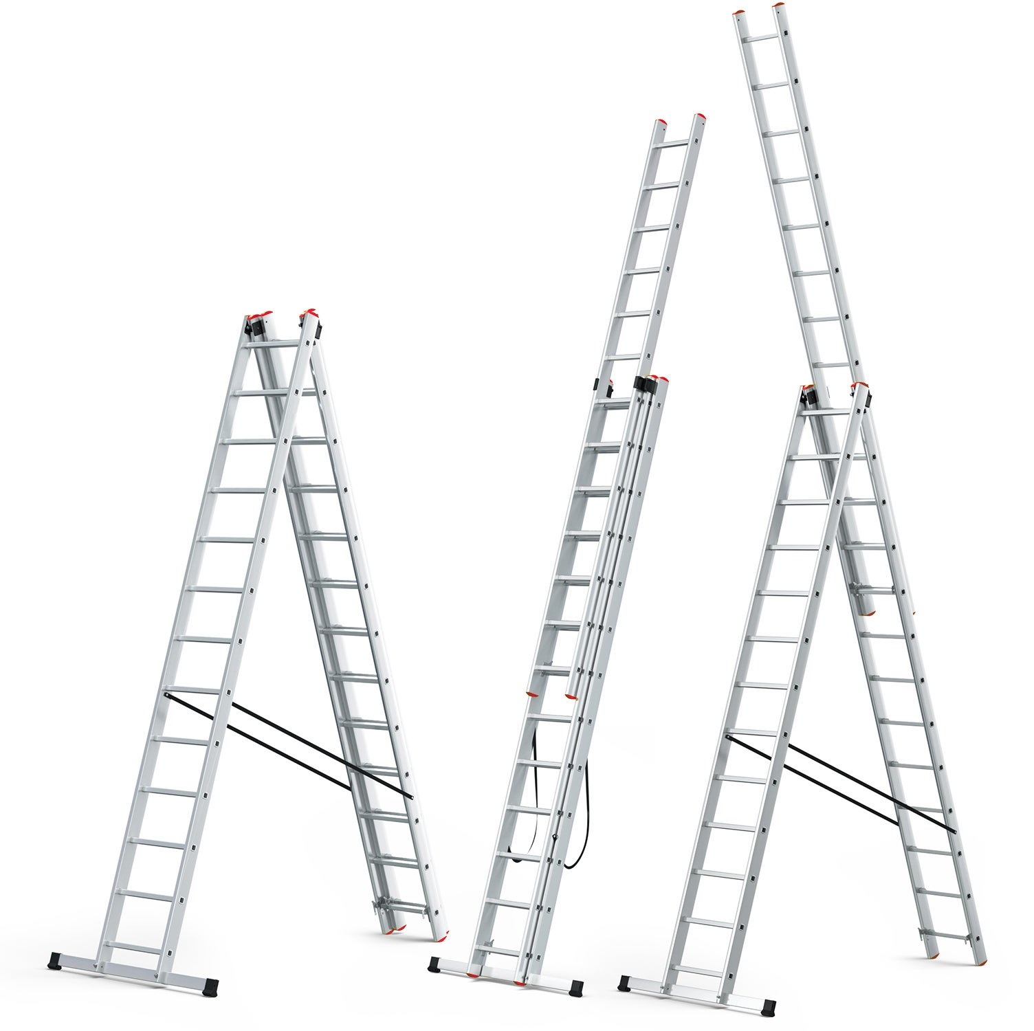 Drabina aluminiowa wielofunkcyjna 3x13 HIGHER na schody + GRATIS 1 szt.