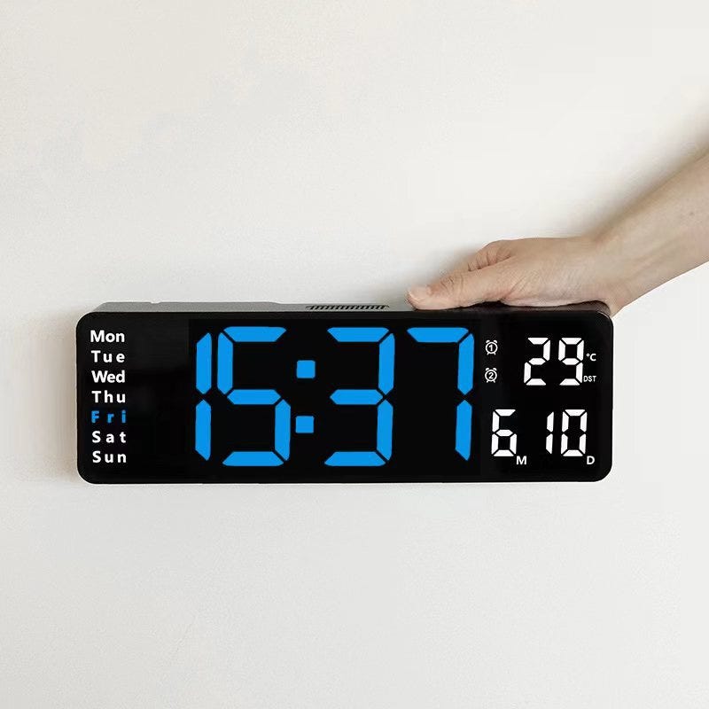Orologio Digitale Con Moschettone – Luminoso, Impermeabile, Perfetto Per Medici, Infermieri, Escursionisti E Operai, Nero