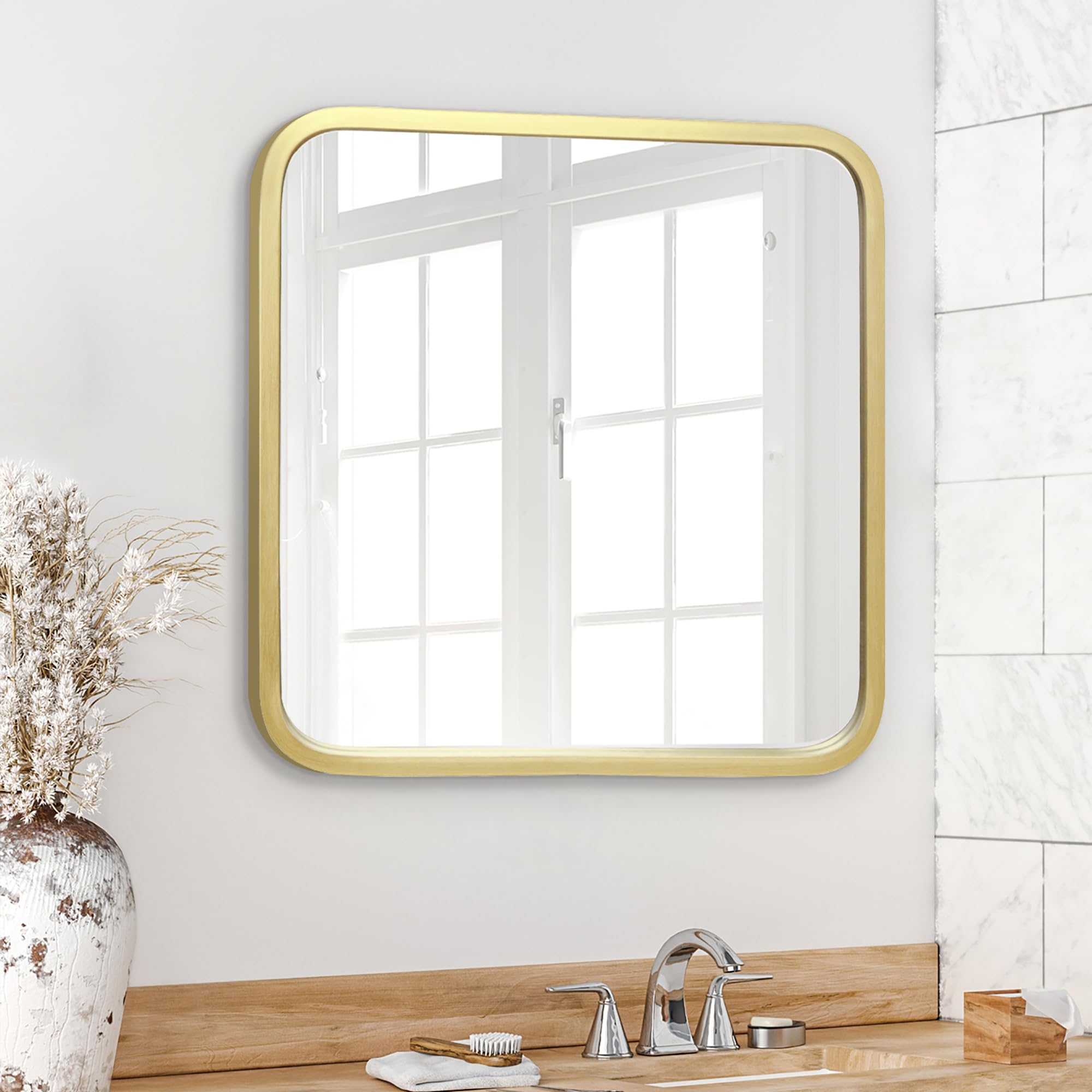 Americanflat Portafoto Da Parete Multiplo Da 20x40 Cm, Color Legno Chiaro Per 3 Foto Da 13x18 Cm Porta Foto Multiple Da Parete Con Vetro Infrangib 92961848