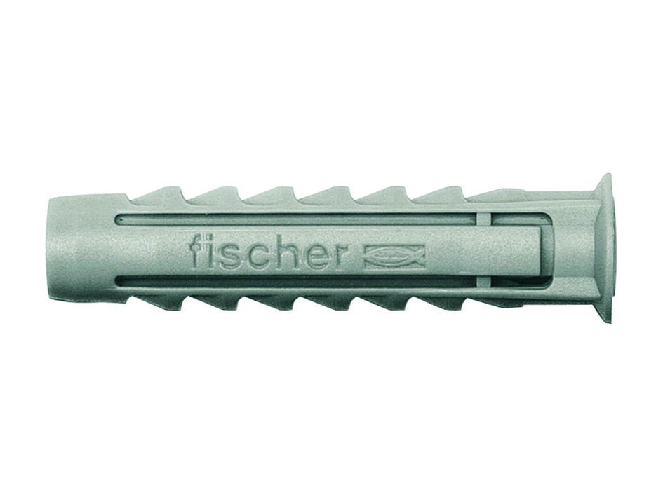 Fischer 100 Tasselli SX Plus 5x25 mm per Muro Pieno, Mattone Forato, Muratura, Calcestruzzo, per il Fissaggio di Lampadari, Mobili, Pensili, Mensole,