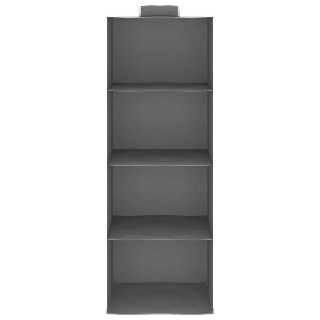 Étagères suspendues de rangement 2 pcs 4 niveaux Tissu vidaXL - 5