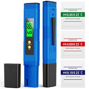 Testeur De PH Numérique LCD 4 En 1 - PH-mètre Pour Eau Potable, Piscine, Aquarium, Hydroponie | Précision 0.01 PH