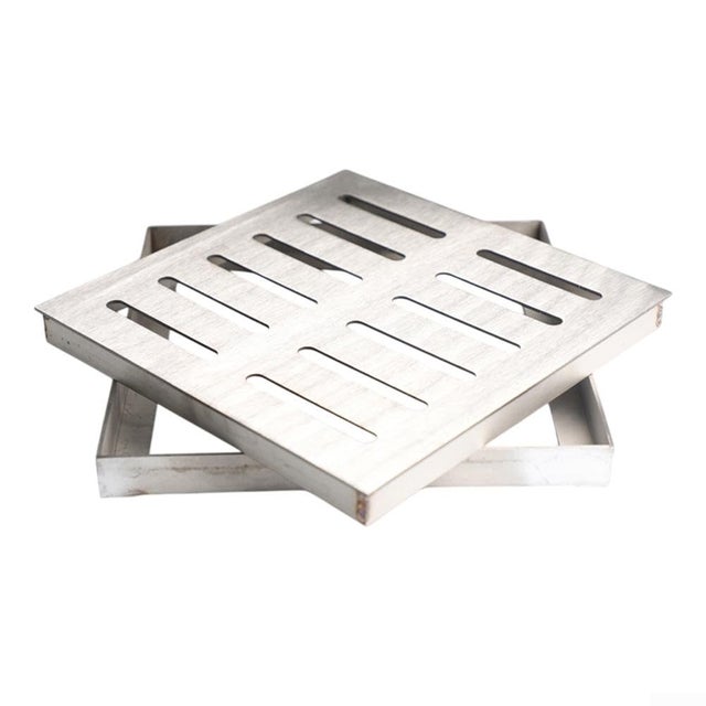 Pièce De Visite Pour Caniveau MEAPARK Grille à Fente - Accès Entretien Acier Galvanisé Largeur 10cm