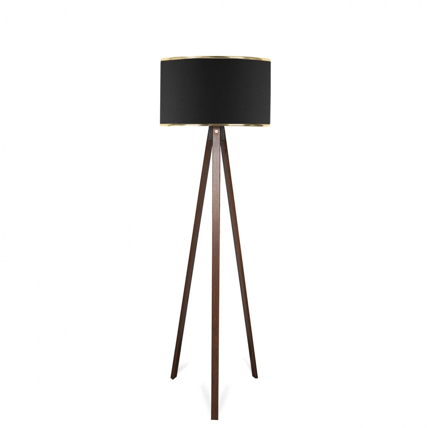 Lampadaire à trépied bois de manguier massif 97 cm Lampadaire à trépied bois de manguier massif 97 cm