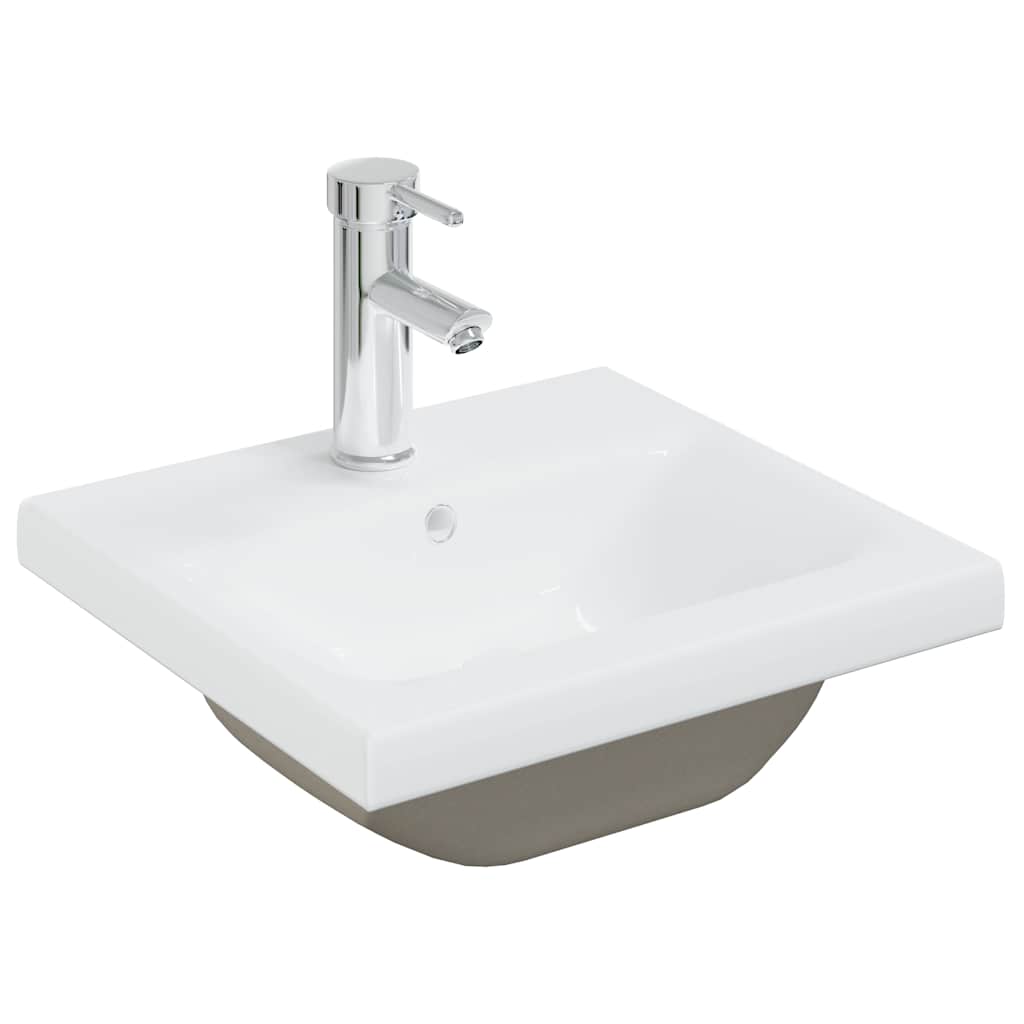Armoire de lavabo salle de bain design moderne murale 41 x 38,5 x 46 cm espace de rangement en bois d'ingénierie gris bé - 3