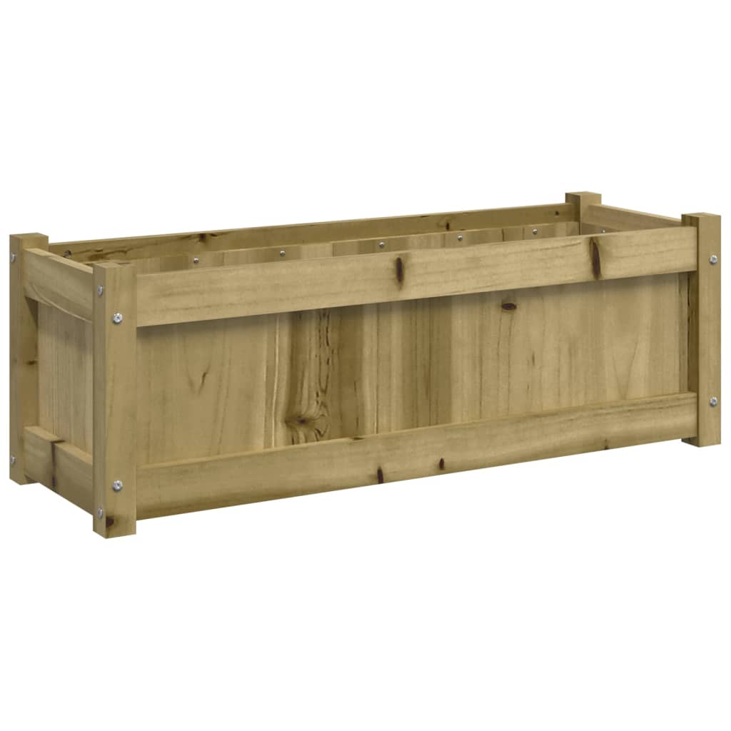 Lot de 2 Jardinières | Bac à fleurs | Pot de fleurs bois de pin imprégné656049 - 5