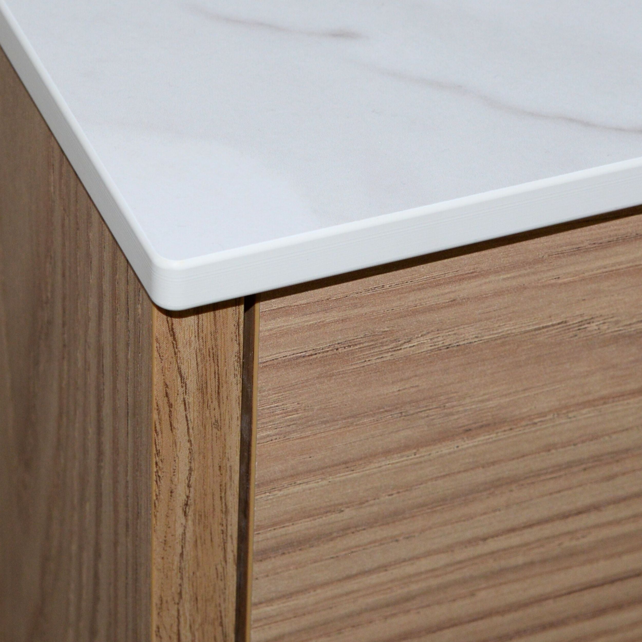 KOLM Blat łazienkowy HPL do szafki 45cm 46×35,5cm Calacatta (K551SU)