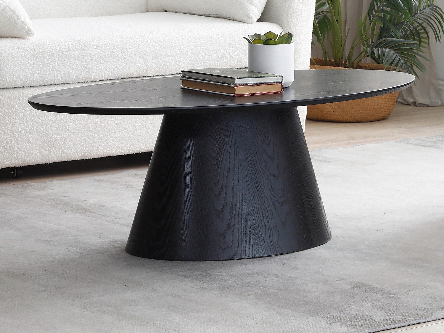 Stolik kawowy z MDF - Czarny - ANTELADA