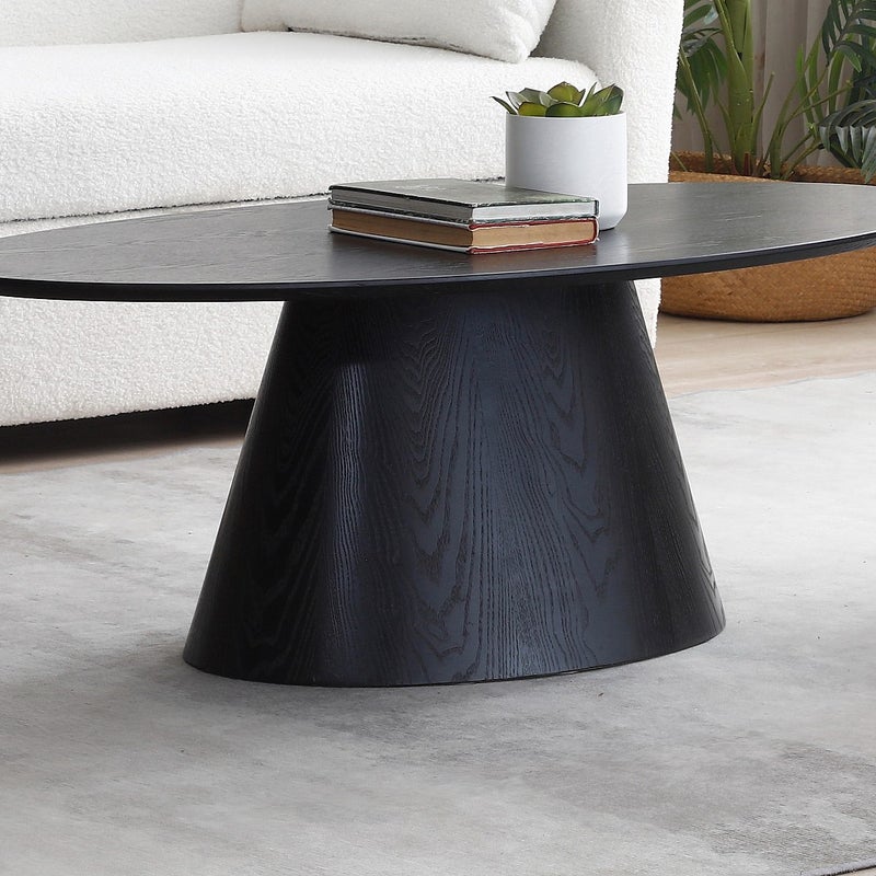 Stolik kawowy z MDF - Czarny - ANTELADA