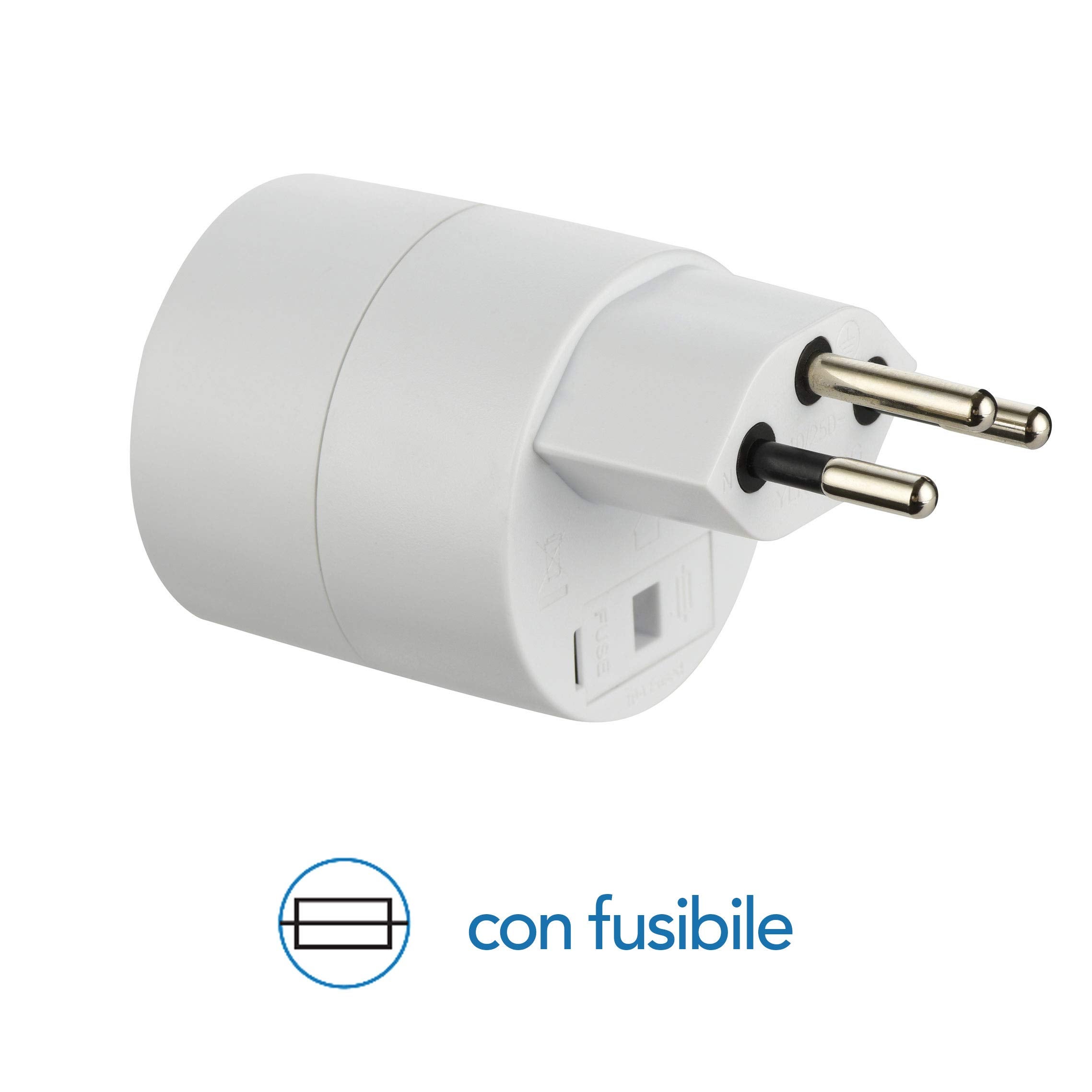 Electraline 70040 Adattatore da Viaggio, Bianco | Leroy Merlin