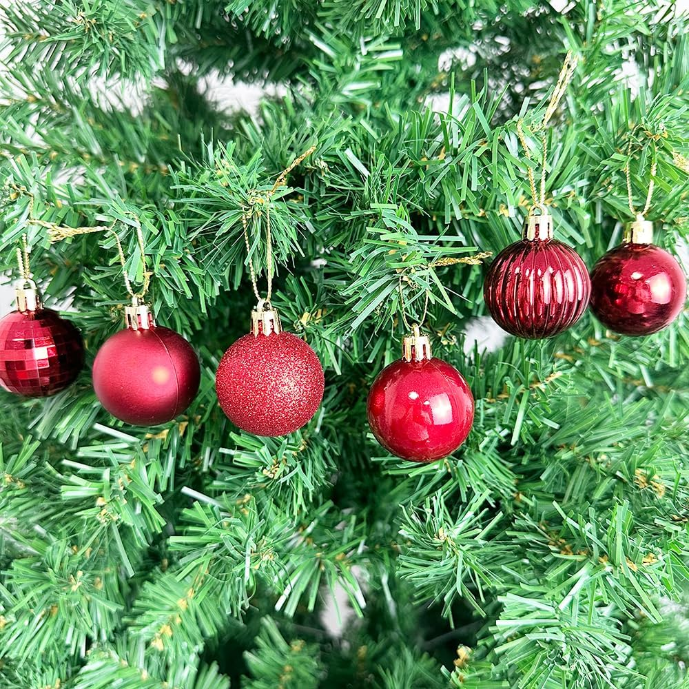 Conjunto de 36 enfeites para árvores de Natal, Conjunto de bolas de Natal, Pingentes para árvores de Natal, Presente de Natal, Decorações de Natal - 8