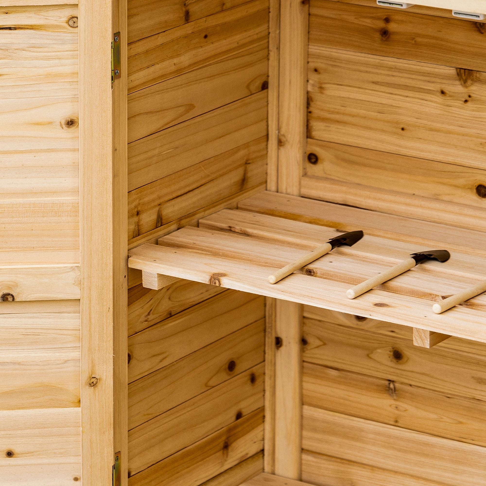 Armoire de jardin en sapin naturel Outsunny - 9