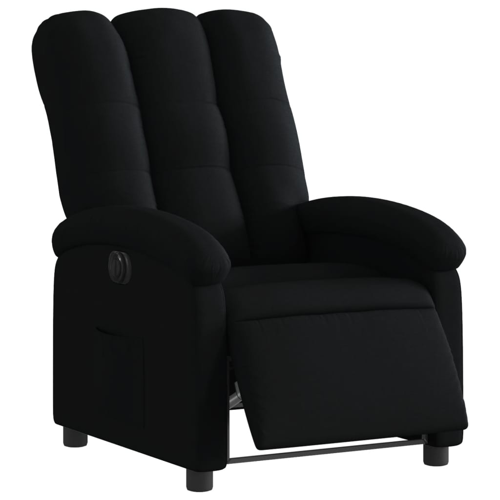 Fauteuil inclinable électrique Noir Tissu vidaXL - 4