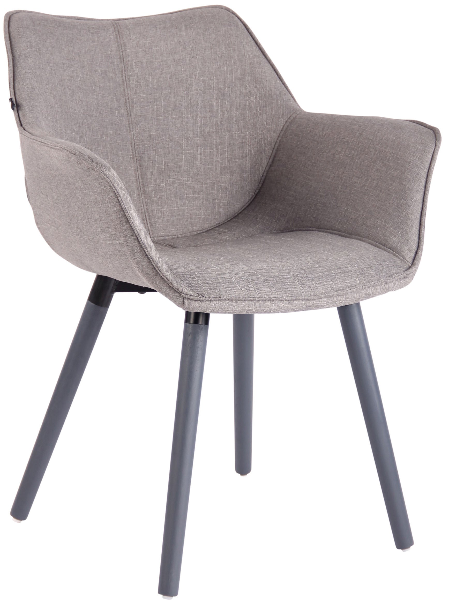 Chaise De Salle à Manger Zack V2 Tissu Blanc Gris | Leroy Merlin - 12