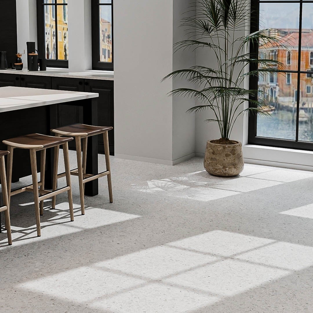 Terrazzo Venezia Bianco - Piastrelle 60x60 cm 9 mm - AVE 5000