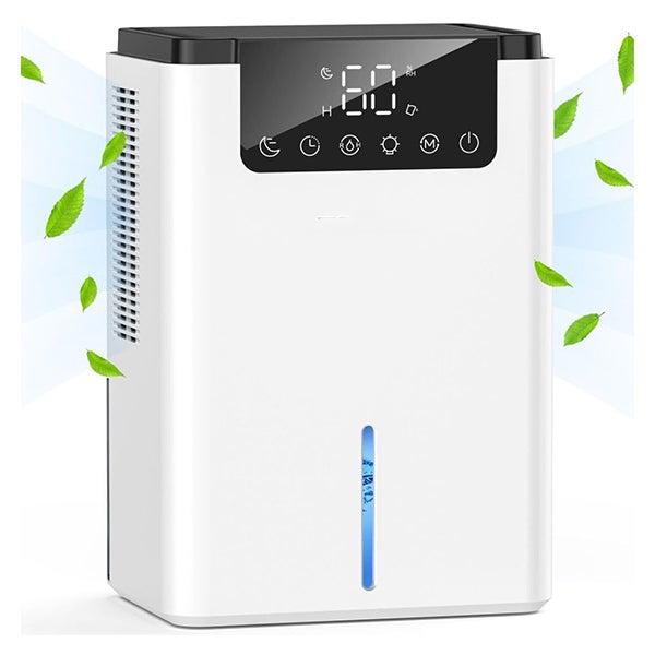 Deumidificatore 16L/giorno Per Ambienti 15-20 M² – Silenzioso Con Display LED E Timer – Antimuffa E Asciugatura