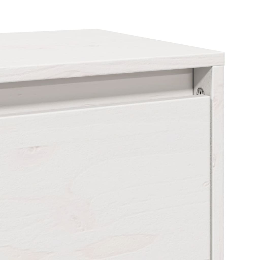 Armoire murale Blanc 60x30x35 Bois de pin massif