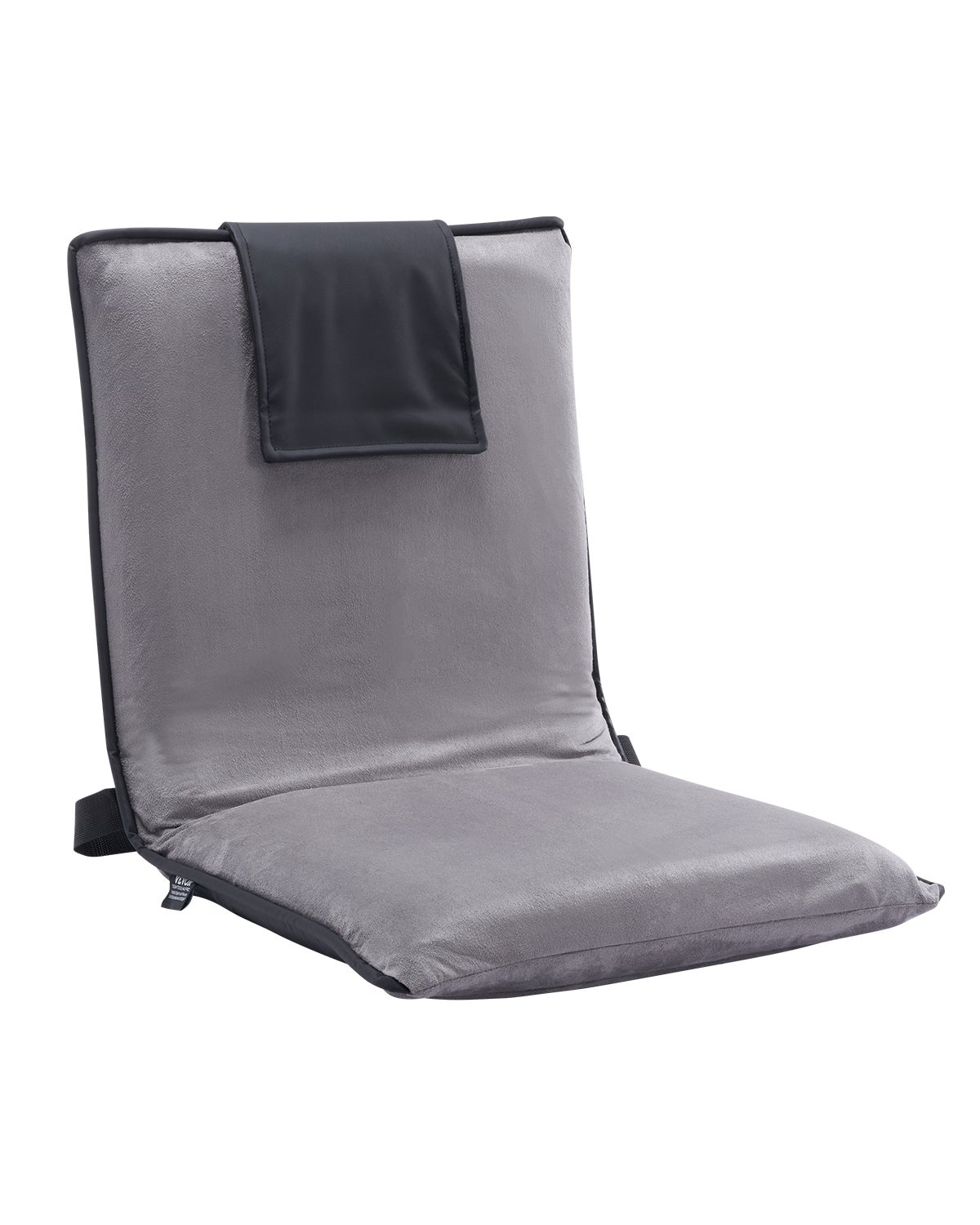 Chaise De Sol Pliante VEVOR - Fauteuil Mousse Réglable 14 Positions Pour Lecture Et Jeux - Gris