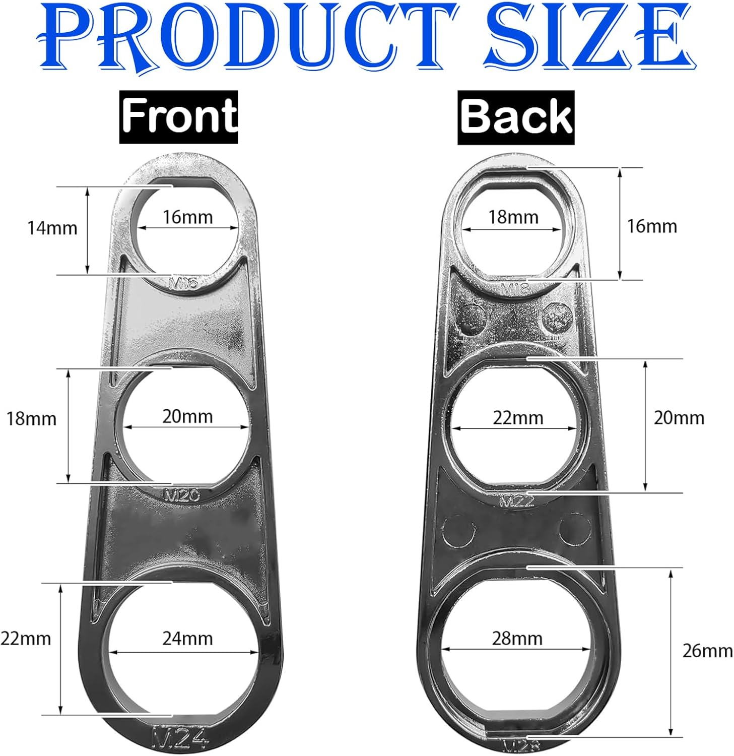 M16/M18/M20/M22/M24/M28 Clé à Barboteuse Pour Robinet Buse Melangeuse Aerateurchromee Cle De Mousseur Robinet M24outil Polyvalent Pour Lajustement Du Debit Deau 90384358